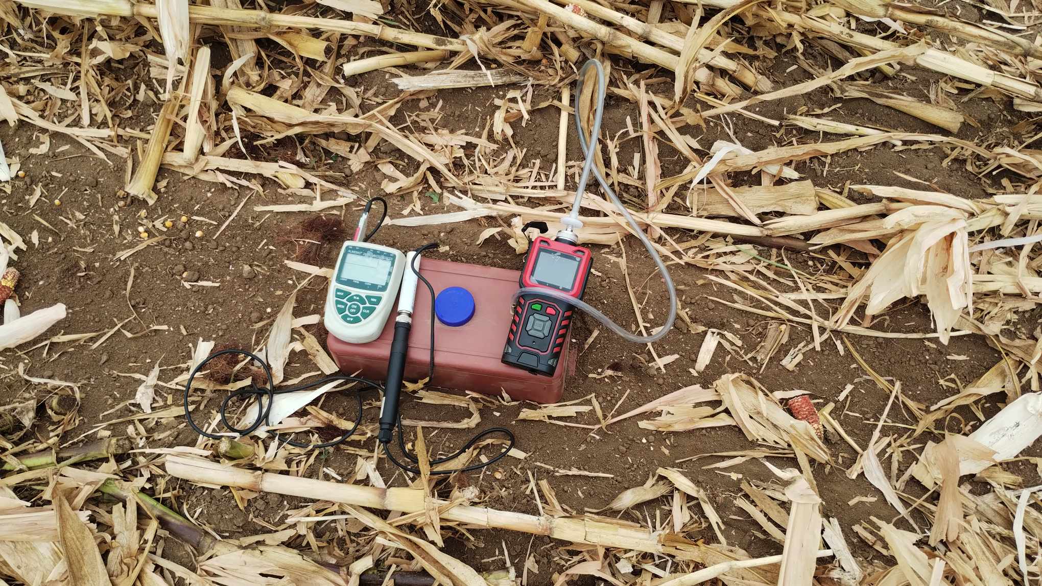 Измерване на парникови газове при пшеница